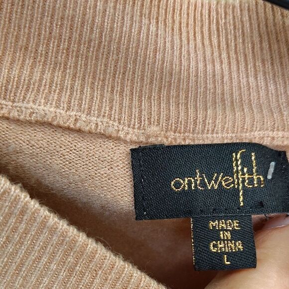 Elegant Pink Lace Sleeve Sweater - Picture 2 of 3